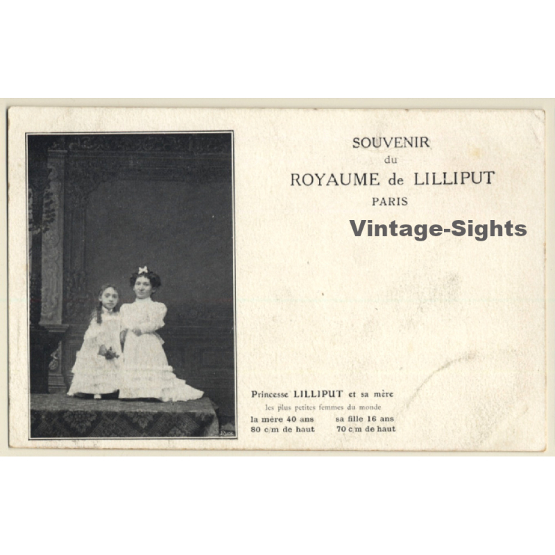 Paris: Souvenir Du Royaume De Lilliput / Human Zoo (Vintage PC ~1910s) Paris: Souvenir Du Royaume De Lilliput / Human Zoo (Vintage PC ~1910s)