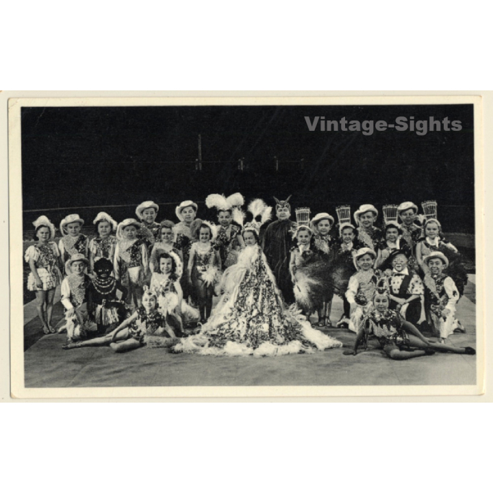 C.H. Schäfers Circus Stadt Lilliput / Human Zoo (Vintage PC ~1940s)