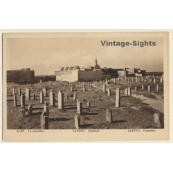Aleppo / Syria: Cemetery / Kirchhof (Vintage PC)