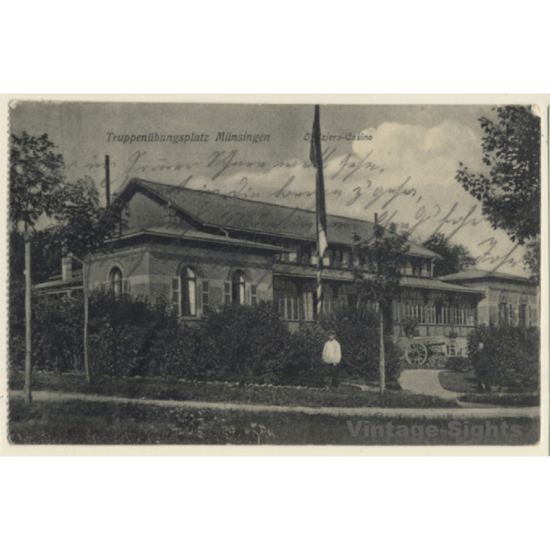 Münsingen: Offiziers Casino / Truppenübungsplatz (Vintage PC 1909)