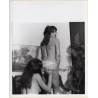 Erotic Study: Rear View Of 2 Nude Girlfriends / Panties - Lesbian INT (Vintage Photo KORENJAK 1970s/1980s)