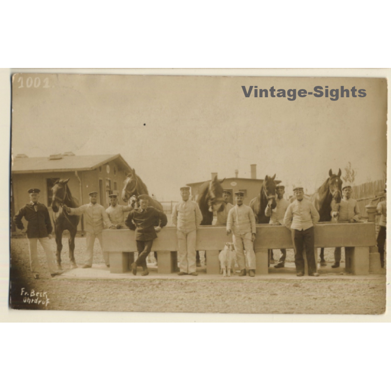 Ohrdruf / Germany: Soldiers - Cavalry - Horses (Vintage RPPC 1911)