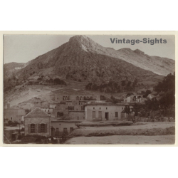 Lebanon: Mountain Village Between Sahlé & Beirut (Vintage RPPC ~1910s/1920s)