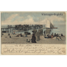 Binz Auf Rügen: Strandleben An Der Brücke (Vintage PC 1902)