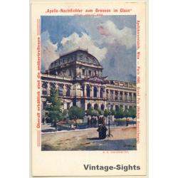 Vienna / Austria: K.K. Universität - Apollo Nachtlichter (Vintage PC 1900s)