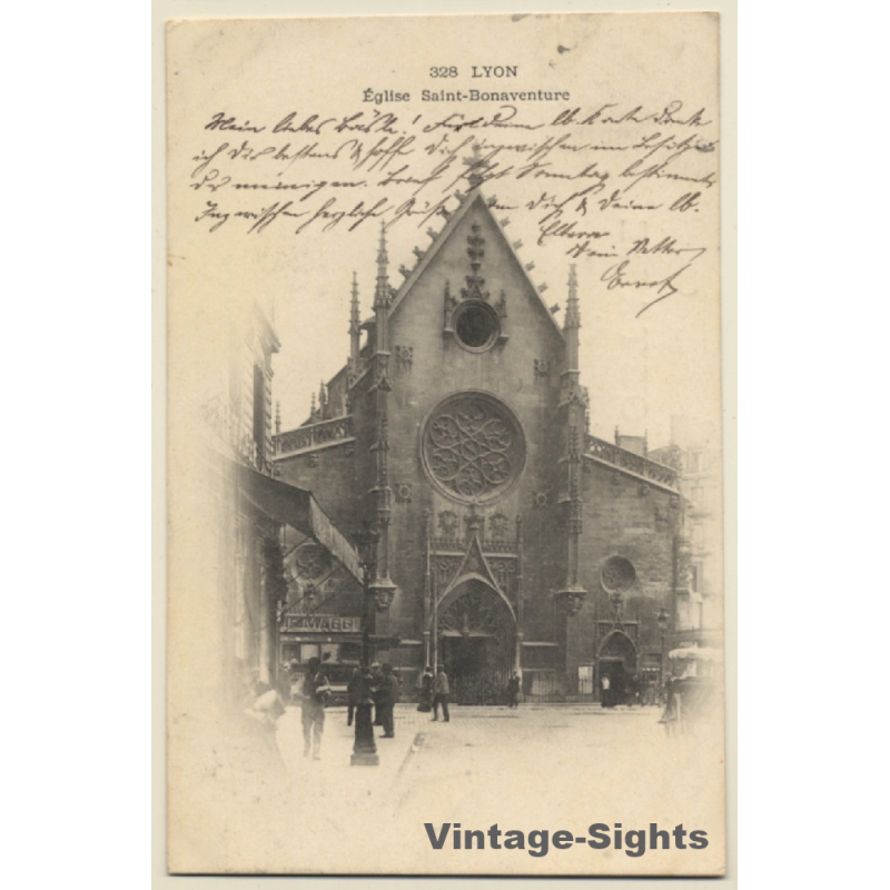 Lyon / France: Église Saint-Bonaventure (Vintage PC 1905)