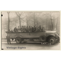 Berlin: Elite Rundfahrten - Cabrio Tour Bus (Vintage RPPC ~1920s)