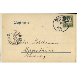 Allgäu / Germany: Gruss Aus Kempten - Total View (Vintage PC 1902)