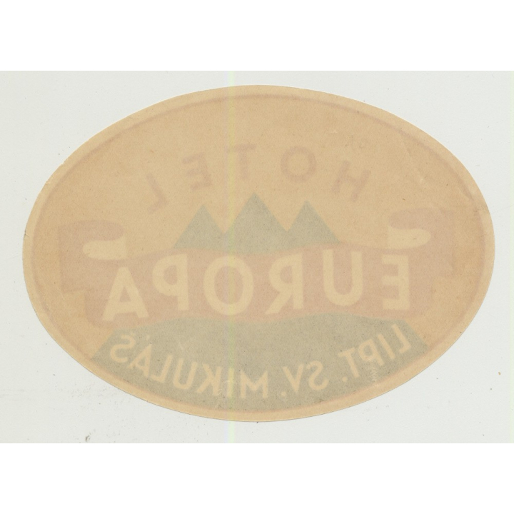 Hotel Europa - Liptovsky Mikulas / Slovakia (Vintage Luggage Label)