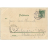 Weimar / Germany: Goethe & Schiller Denkmal - Goethe Haus (Vintage PC 1902)