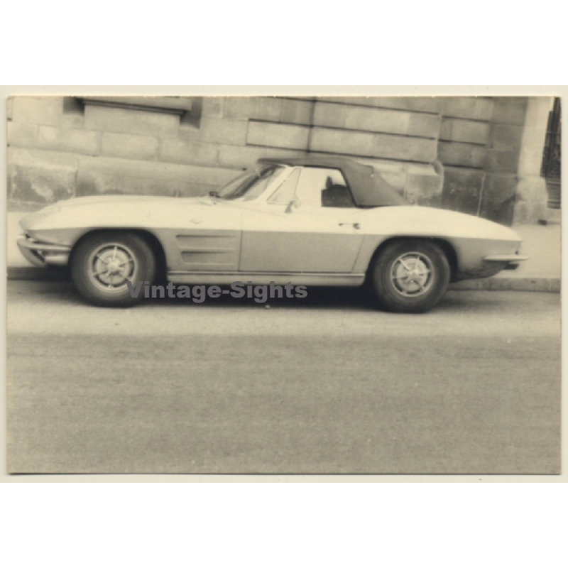 Tour De France 1964: Chevrolet Corvette Cabrio - Side View (Vintage Photo)