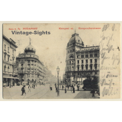 Budapest / Hungary: Kerepescherstrasse / Kerepesi ut. (Vintage PC 1904)