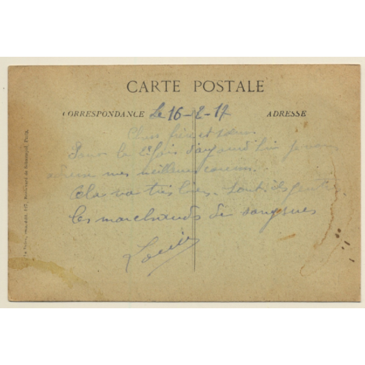 Thessaloniki: Leeches Dealers / War 1914-16 In Orient (Vintage PC 1917)