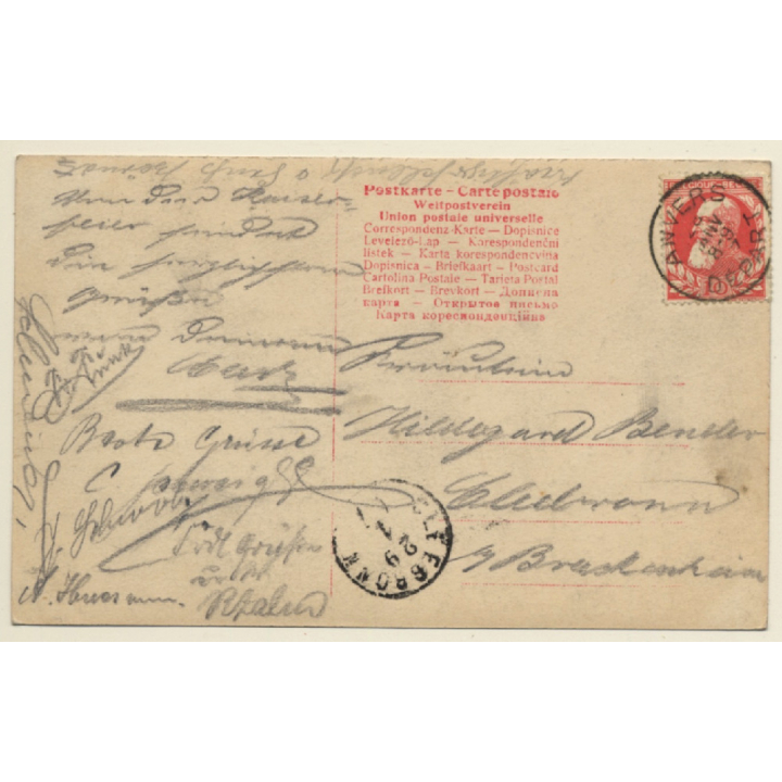 Wilhelm II Deutscher Kaiser *2 (Vintage RPPC 1907)