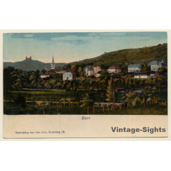 Barr / France: Total View - Burg Andlau (Vintage PC 1900s)