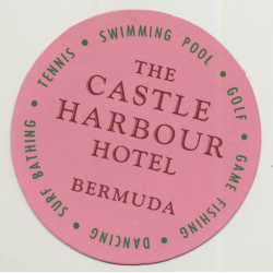 The Castle Harbour Hotel - Bermuda (Vintage Luggage Label)