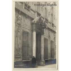 Genova / Genoa: Palazzo Andrea Podesta (Vintage RPPC ~1910s/1920s)