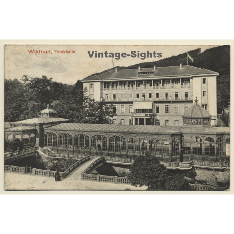 Bad Wildbad / Germany: Trinkhalle - Schwarzwald (Vintage PC ~1910s)
