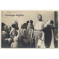 Passionsspiel Oberammergau 1910: Jesus Vor Pilatus (Vintage RPPC)