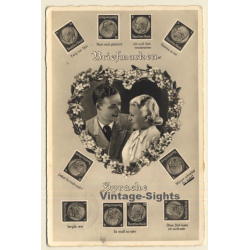 Briefmarken Sprache / Stamp Language *3 (Vintage PC 1938)