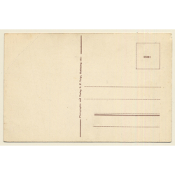 Niederdollendorf: Elektr. Fähre - Rheinfähre - Station Godesberg (Vintage PC 1910s)