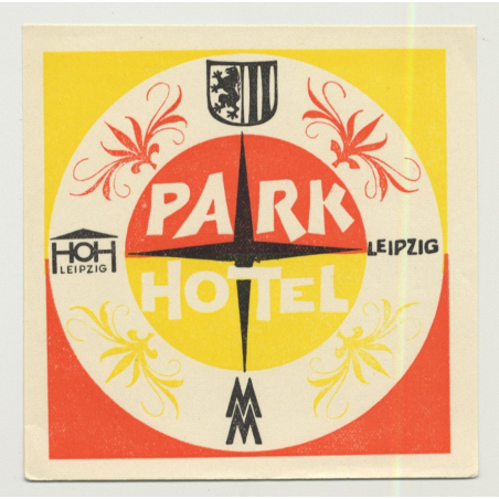 Park Hotel - Leipzig / East Germany DDR (Vintage Luggage Label)