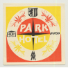 Park Hotel - Leipzig / East Germany DDR (Vintage Luggage Label)