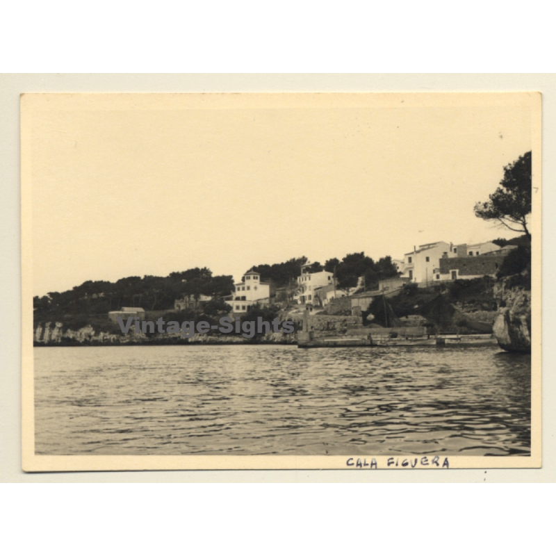 Mallorca / Spain: Cala Figuera - Houses On Seashore *2 (Vintage Photo  ~1960s)