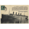 Le Havre: La Transatlantique La France (Vintage PC 1912)
