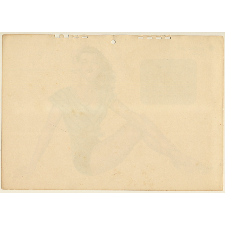 Alberto Varga: 1947 Esquire Girl Calendar: May / Pin Up (Vintage Calendar Page)