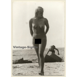 Natural Blonde Nude On Baltic Sea Bach (Vintage Photo GDR ~1970s/1980s)
