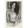 Cheeky Topless Beauty Smiles At Camera (Vintage Photo ~1960s/1970s)