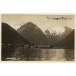 Batholmen / Norway: View From Water / Fjord (Vintage RPPC)
