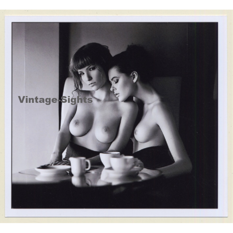 Artistic Erotic Study: 2 Topless Females Drink Coffee (Digital Photo Print) Artistic Erotic Study: 2 Topless Females Drink Coffee (Digital Photo Print)