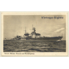Kreuzer Mit Bordflugzeug / Kriegsschiff - Warship (Vintage RPPC 1943)