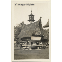 Sumatra / Indonesia: Pile Dwelling House*2 / Batak Architecture (Vintage RPPC...