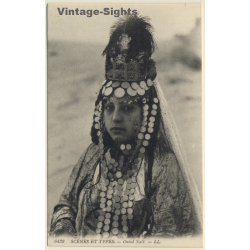 Magrheb: Scènes Et Types - Ouled-Nail / Headdress - Ethnic (Vintage PC ~1910s/1920s)