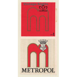 Dohanygyar / Hungary: Hotel Metropol (Vintage Luggage Label)