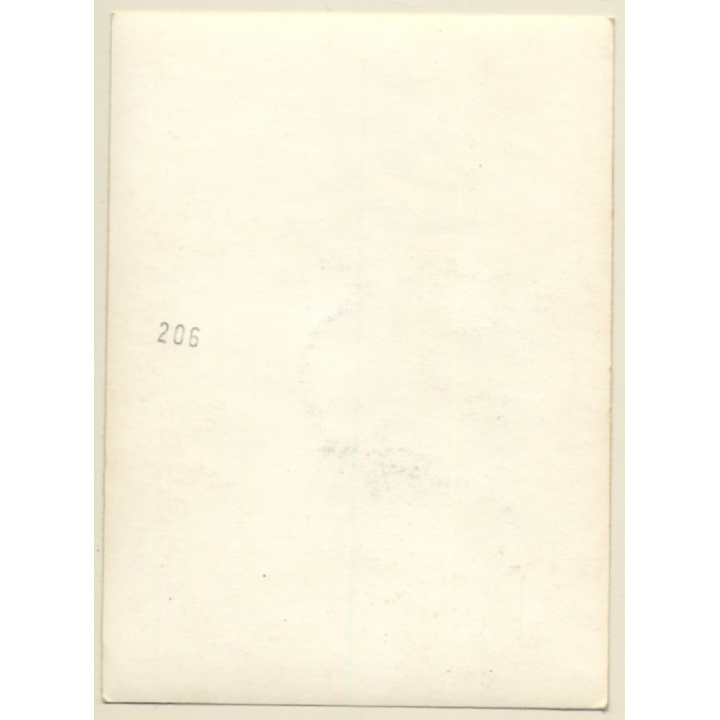 Natural Topless Female *2 / Leaning Against Wall (Vintage Photo France ~1940s/1950s)