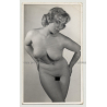 Blonde Nude In Classic Pose (Vintage Photo B/W ~1950s)