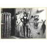 Slim Mistress In Her Studio*9 / High Lacquer Boots - Cage - BDSM (Vintage Photo ~1990s)