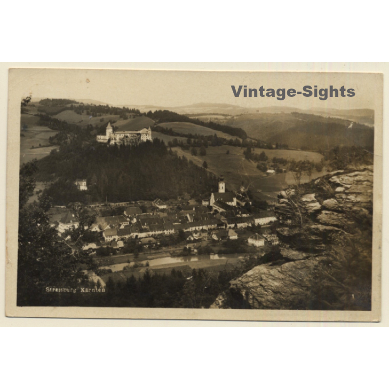 Strassbourg - Kärnten / Austria: Total View - Schloss Straßbourg (Vintage RPPC 1942) Strassbourg - Kärnten / Austria: Total View - Schloss Straßbourg (Vintage RPPC 1942)