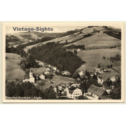 Kreuzthal-Eisenbach - Allgäu / Germany: View Over Village (Vintage RPPC 1956)
