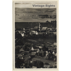 Schongau - Oberbayern / Germany: View Over Village - Field Post (Vintage RPPC 1940)