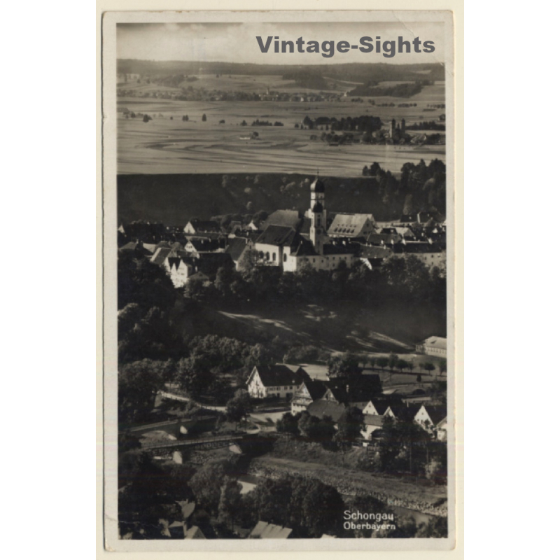Schongau - Oberbayern / Germany: View Over Village - Field Post (Vintage RPPC 1940) Schongau - Oberbayern / Germany: View Over Village - Field Post (Vintage RPPC 1940)