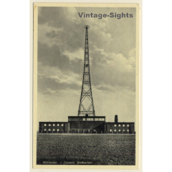 Mühlacker / Germany: 1. Deutscher Großsender / Transmission Tower (Vintage PC 1939)