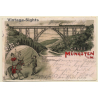 Müngsten An Der Wupper / Germany: Müngstener Brücke (Vintage PC Litho 1903)