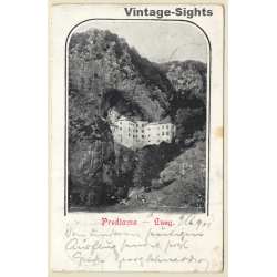 Predjama / Slovenia: Cave Castle - Höhlenburg (Vintage PC 1901)