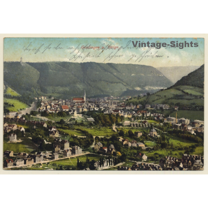 Geislingen A. St. / Germany: Total View (Vintage PC 1912)