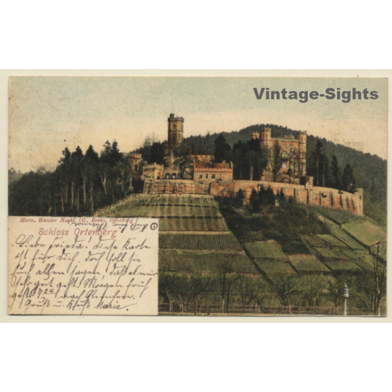 Offenburg / Germany: Schloss Ortenberg (Vintage PC 1899)